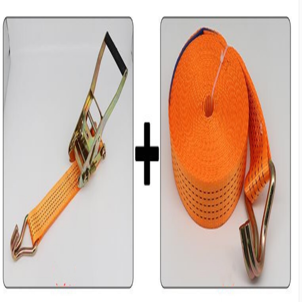 2pcs Ratchet Straps Tie Down Heavy Duty Lorry Lashing Straps For Car Motorcycle Bike With Metal Tow Rope Strong Ratchet Belt