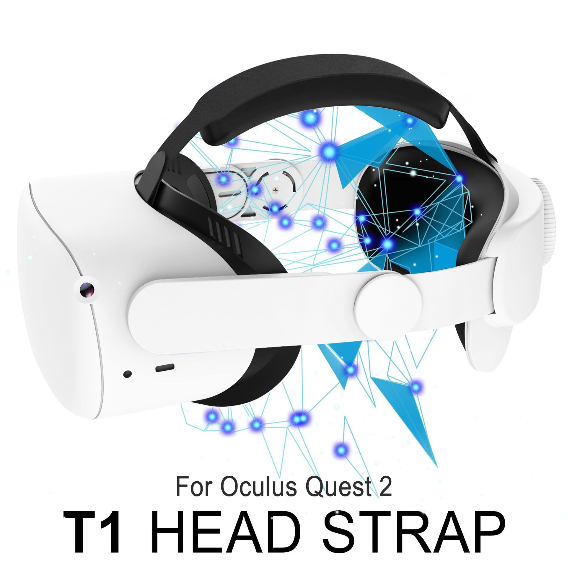 For Oculus Quest 2 VR Headset Elite Strap Adjustable Increase Supporting Virtual Reality Halo Strap For Meta Quest 2 Accessories