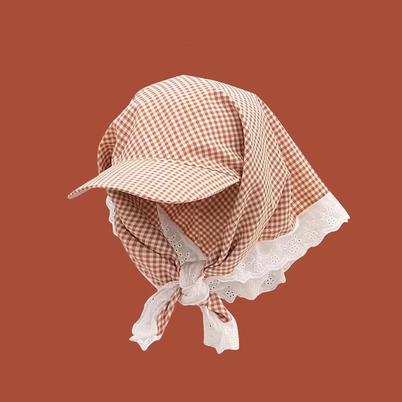 Baseball Cap met grote rand 2025, hoofddoek, zomerzonneschermhoed, Koreaanse versie, vlinderboog, dameszonnehoed: Sky Blue