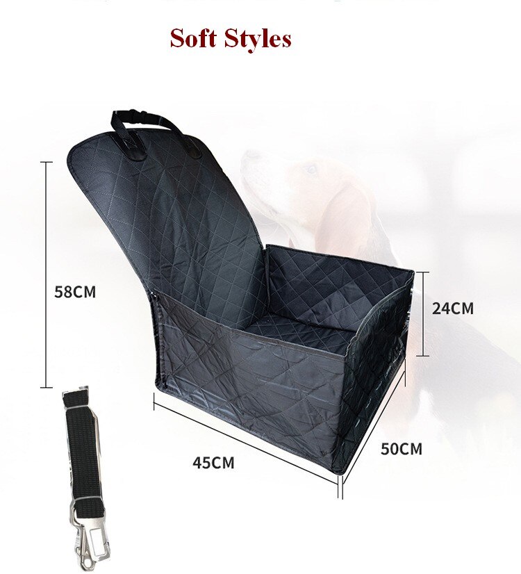 2 In 1 Pet Car Seat Cover Booster Protector Waterdicht Kat Hond Puppy Mand Anti-Silp Voertuig Carrier Outdoor reizen