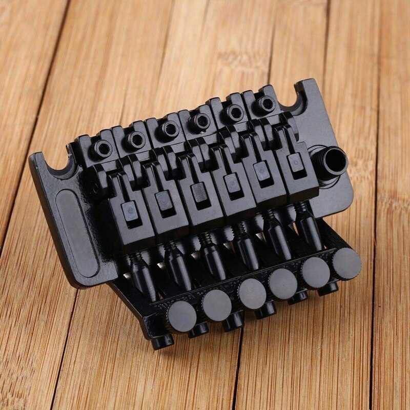 Chitarra elettrica tremolo Ponte di Montaggio Doppio Parti del Sistema di 2 Punto St Strat stile Chitarra del Ponticello del tremolo Sistema di Chiusura (Argento)