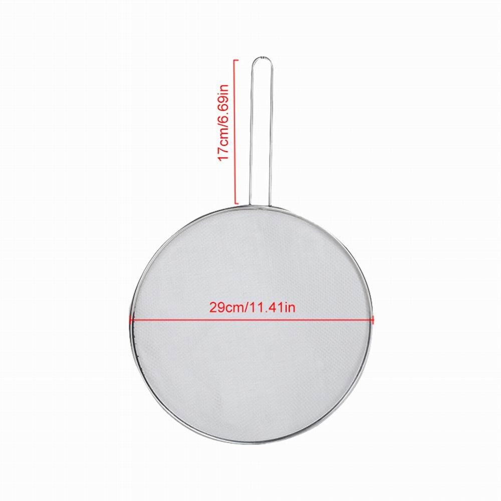 Oil Splatter Screen Stainless Steel Fine Mesh Grease Splatter Guard For Frying Pan Tools 25cm/29cm/33cm: 29cm