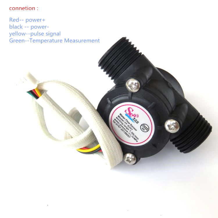 Hall Flowmeter Water Control Washroom Flow Sensor ... – Vicedeal