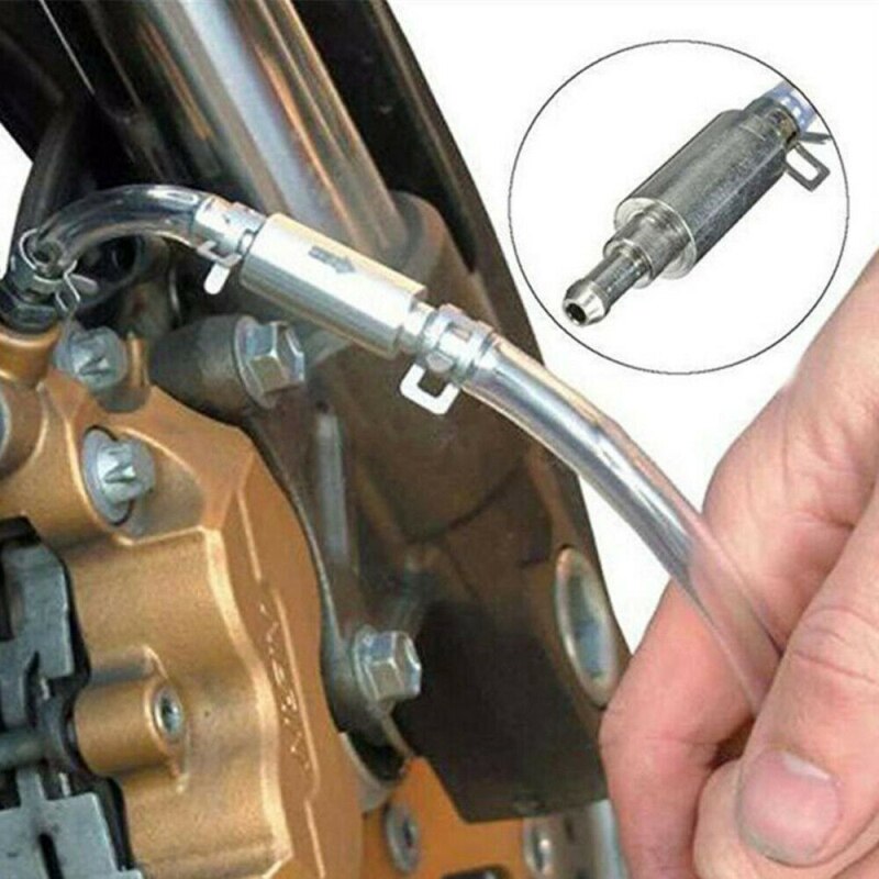 Motorcykel bil bremse udlufter rør kobling bremse udlufter slange envejs ventil rør udluftning værktøjssæt auto reservedele