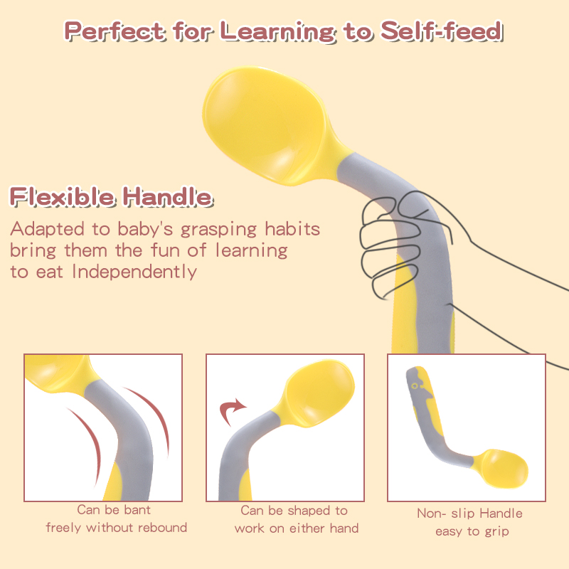 Baby Gadgets Tableware Set Children Utensil With Storage Box Toddler Dinnerware Cutlery Cartoon Infant Food Feeding Spoon Fork