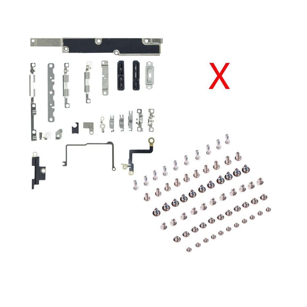 1set Full screw+Inner Accessories For iPhone X XS XR XS MAX 7G 8G 8 Plus PlusInside Small Metal Parts Holder Bracket Shield Plat