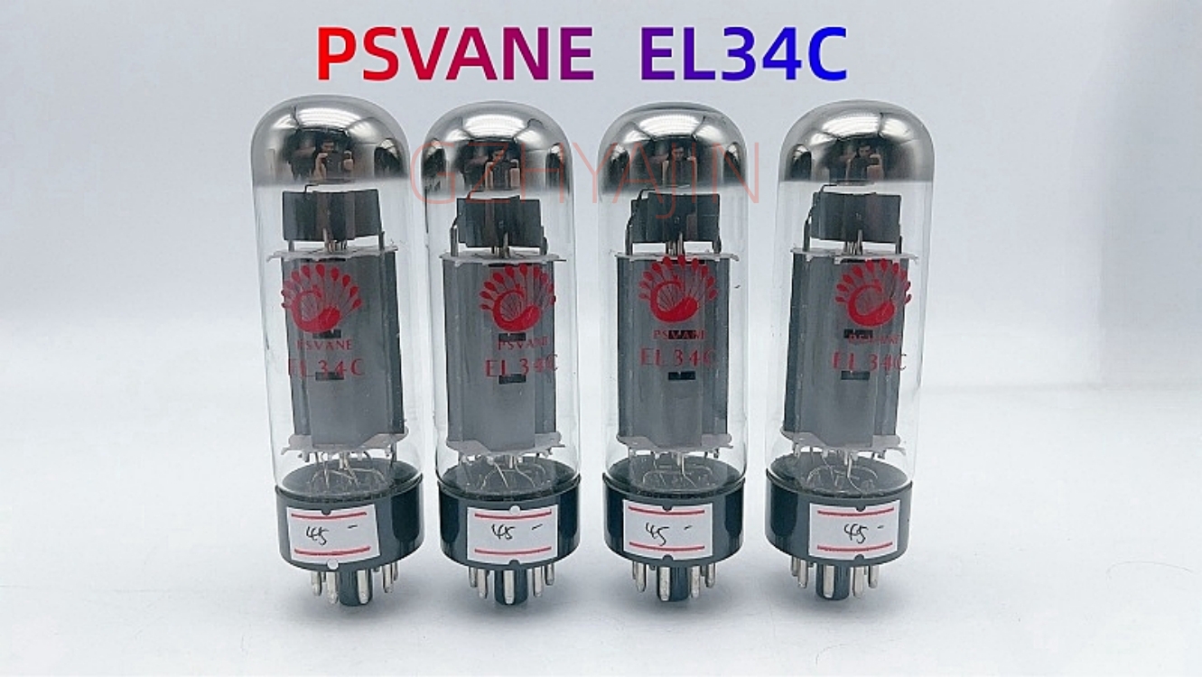 PSVANE Tube EL34C Original Factory Matched Pair Replace EL34 6CA7 6L6 for Vacuum Tube Amplifier HIFI Amp Audio