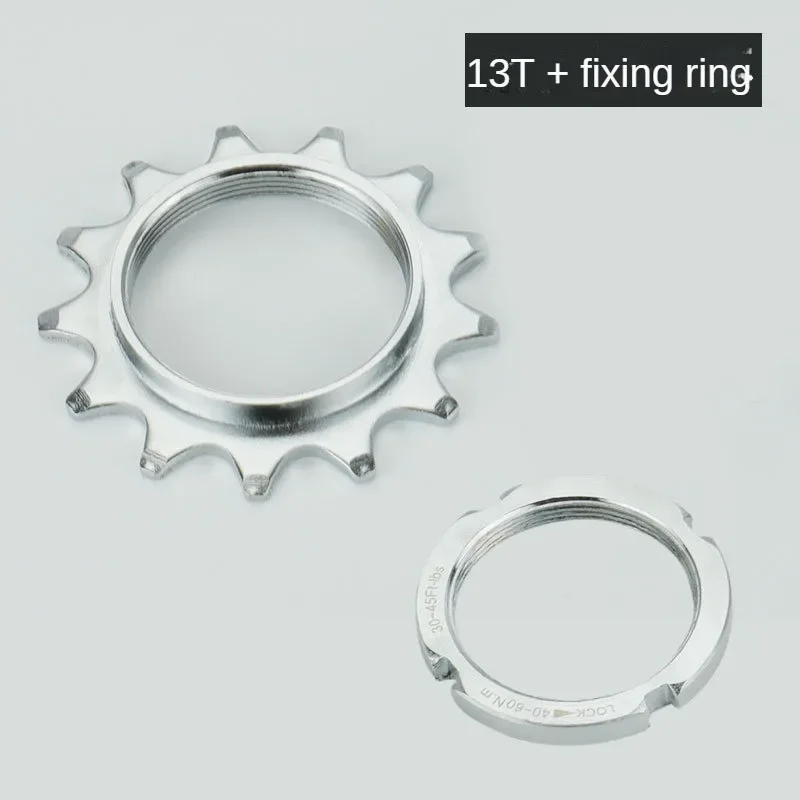 Deemount fast gear cykel friløb tandhjul nav låsning 1 speed fixie cykel gevind låseringe 13t 14t 15t 16t 17t 18t
