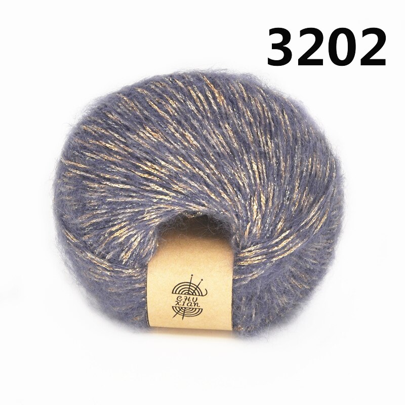 50G/Bal Mohair Wol Heldere Zijde Garen Voor Hand Breien Sjaal Trui Hoed: 3202