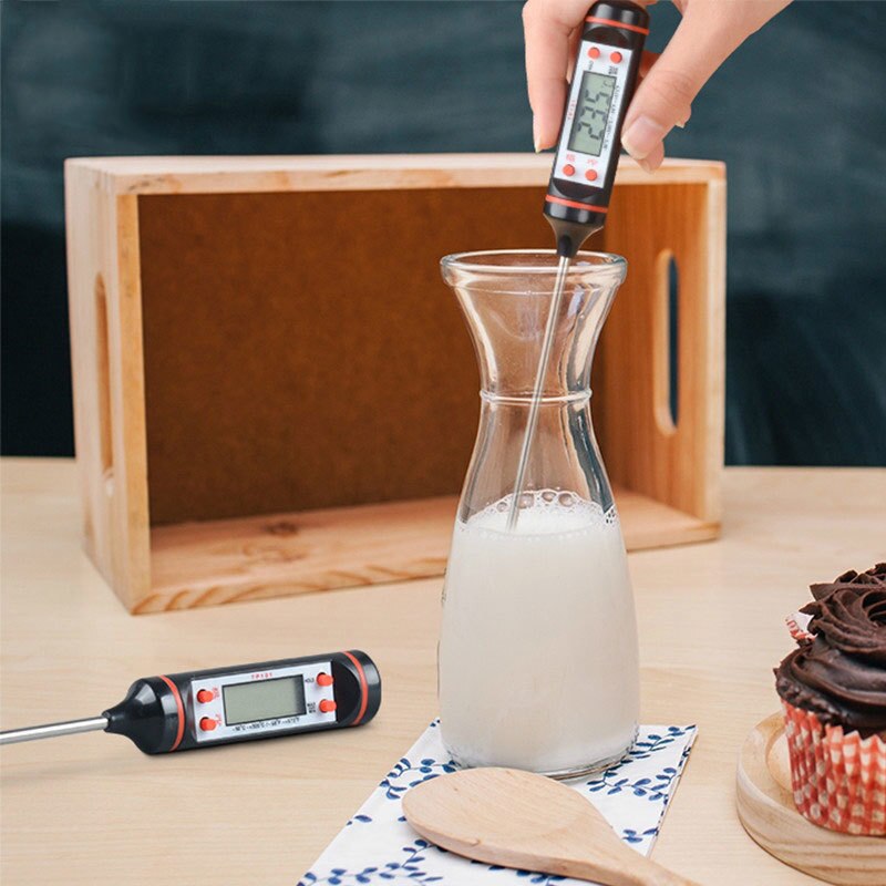 Kitchen Digital BBQ Food Thermometer Meat Cake Candy Fry Grill Dinning Household Cooking Thermometer Gauge Oven Thermometer Tool