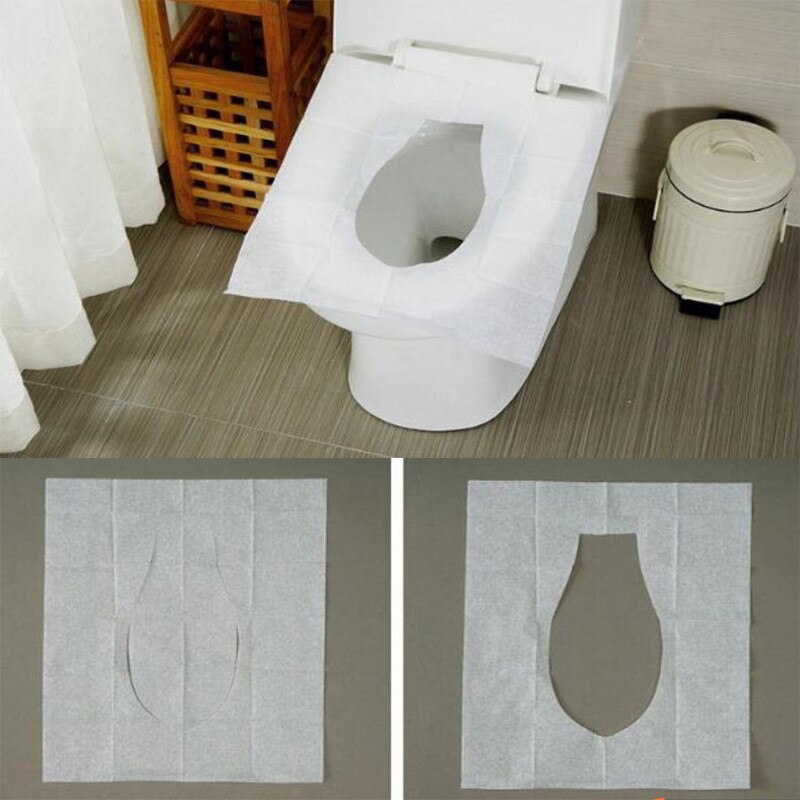 Pudepapir engangs toiletsæde papir toiletsædebetræk papirrejser engangs toiletsæde engangssanitære @ 40