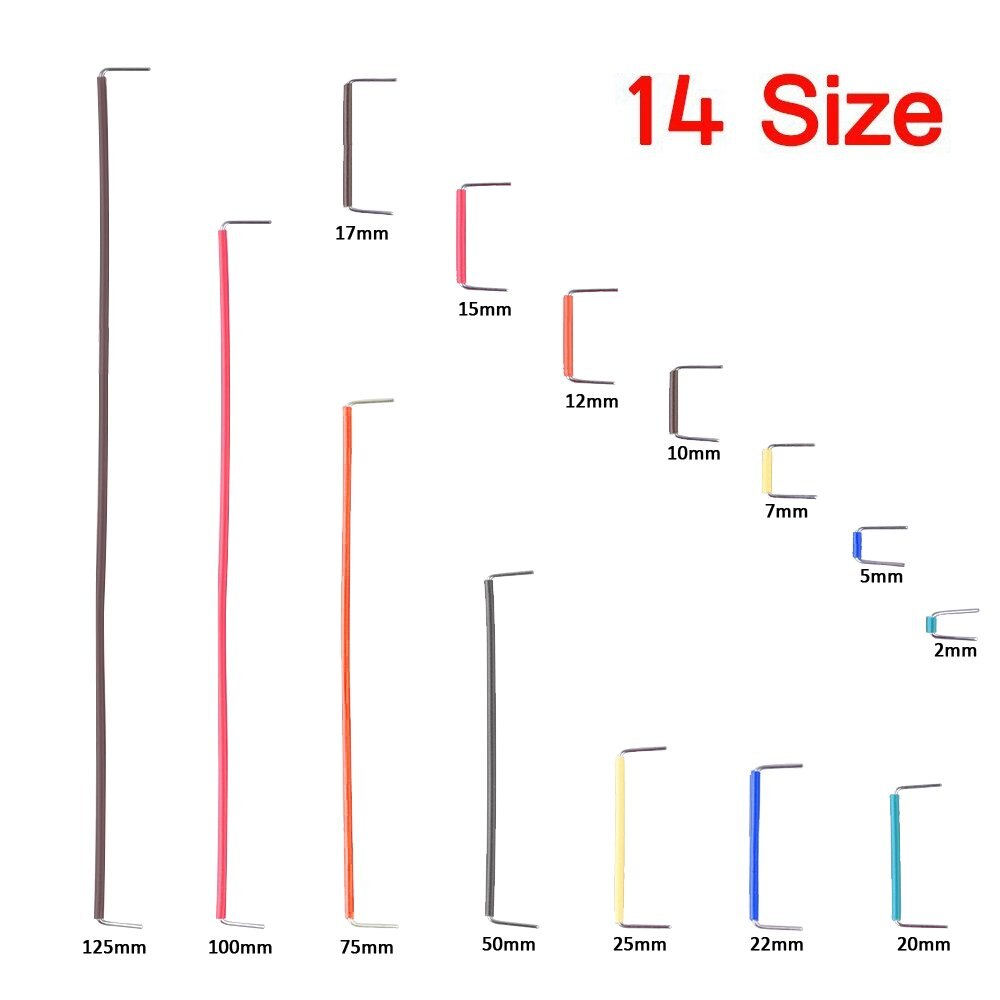 560pcs 2-125mm Jumper Kits 24AWG Dupont Wire PCB Breadboard Lines With Box 14 Lengths U Shape Cable Wire Kit For Arduino M-M 30