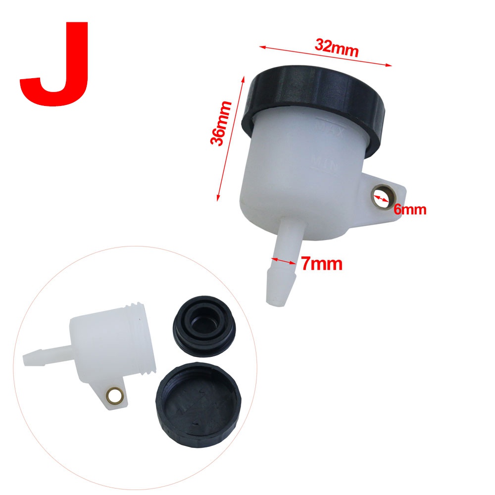 Universale Del Motociclo Leva Freno Serbatoio Olio Freno A Piede Cilindro maestro Tazza di Olio Bottiglia di Fluido Serbatoio sporco bicicletta scooter Pitbike: Rosso