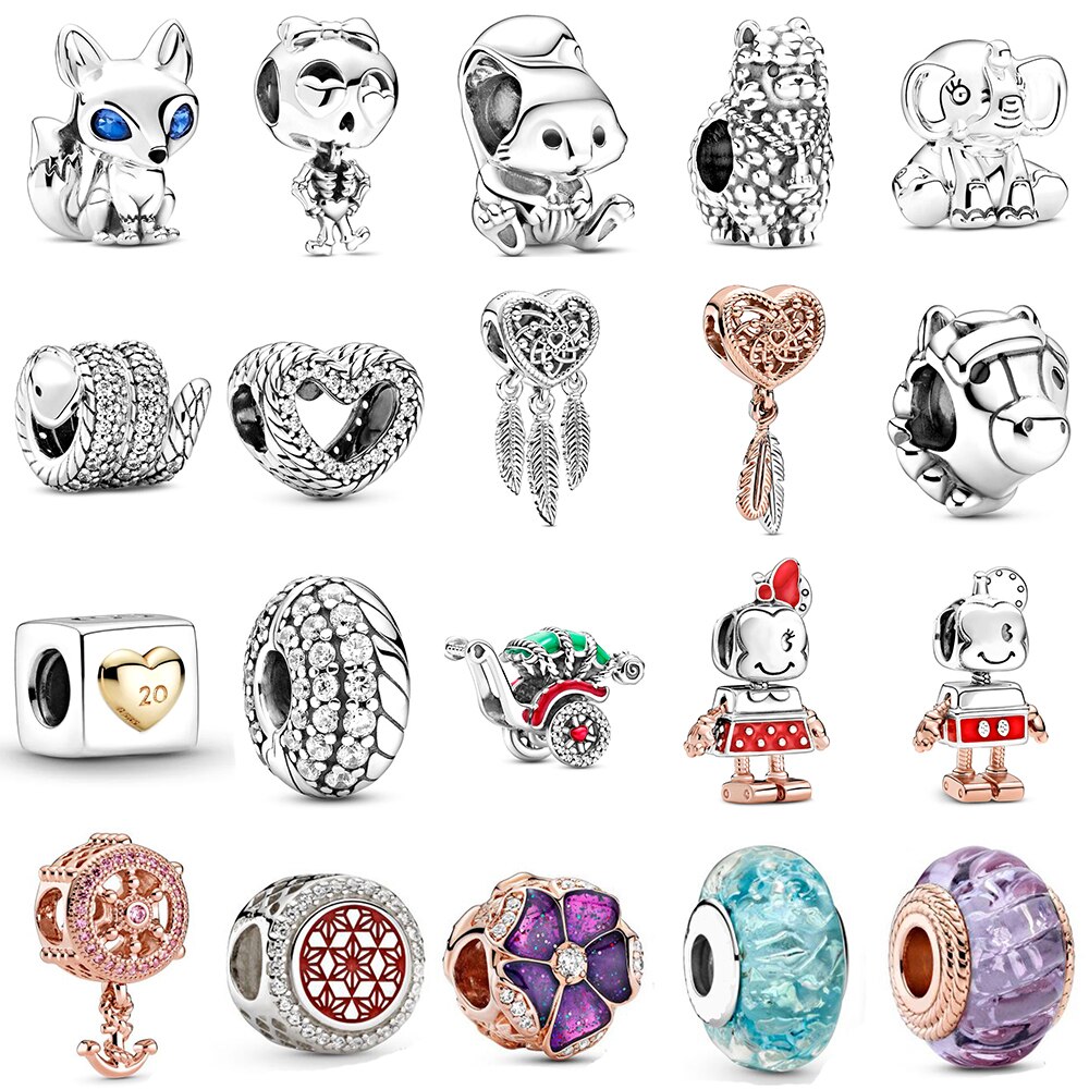 NUOVO 2020 100% 925 Sterling Argento Autunno 2020 Collezione di Fascino Misura FAI DA TE Delle Donne Regalo di Modo dei monili Del Braccialetto Della Collana Originale