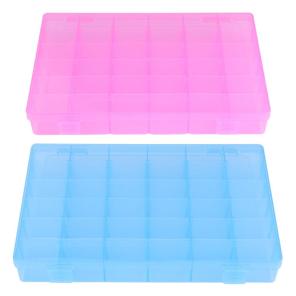 36 Grid Transparent Plastic Storage Jewelry Box Compartment Storage Detachable Electronic Rubber Accessories Beaded Storage Box