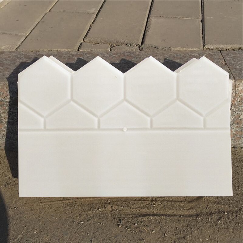 Garden Fencing Concrete Stone Cement Brick Mold DIY Pave Making Lawn Pond Decor HR