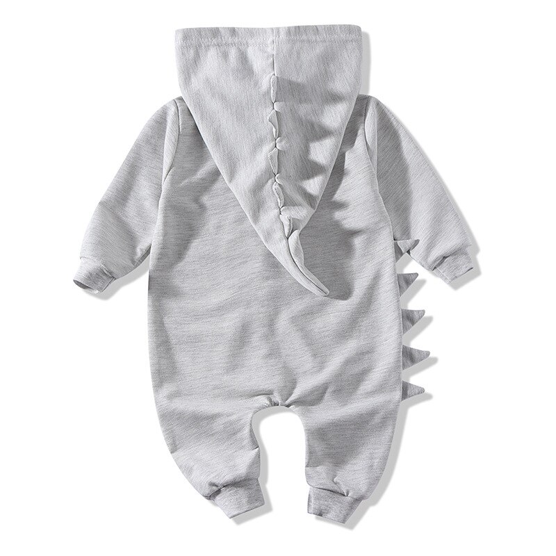 Baby Infant Romper Boys Girls Hooded Dinosaur Shape Long Sleeve Romper Jumpsuit Newborn Infant Cute Winter Autumn Clothing 0-24M