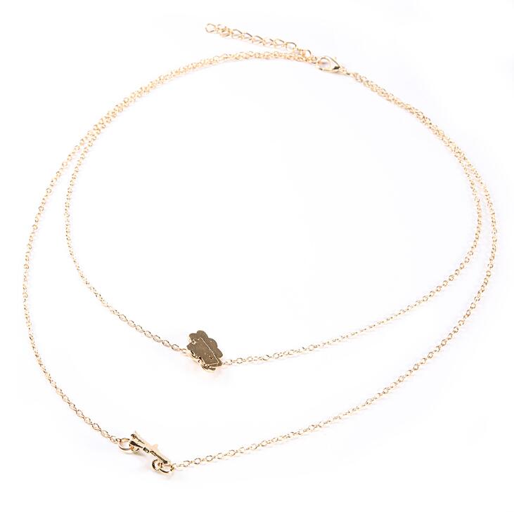 Diezi vintage guldkedja halsband för kvinnor bohemia multilayer flygplan moln charm statement choker halsband festsmycken