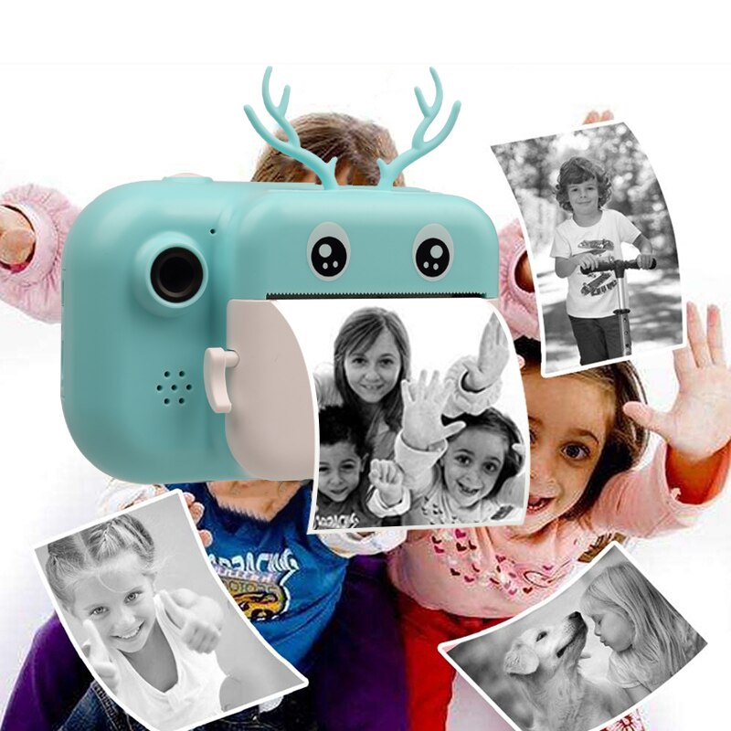 HD 1080P Children Instant Print Birthday christmas Toys Video Cam For Kids Polaroid Camera With Thermal Photo Paper Camera