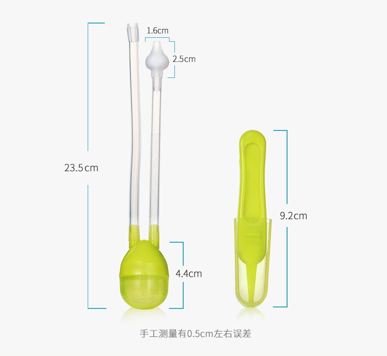 Infant Nasal Manual Clean Tools Suction Device Snot Mouth Suck Type Neonatal Sucker Tool Nose Supplies Soft Head Child Cleaner