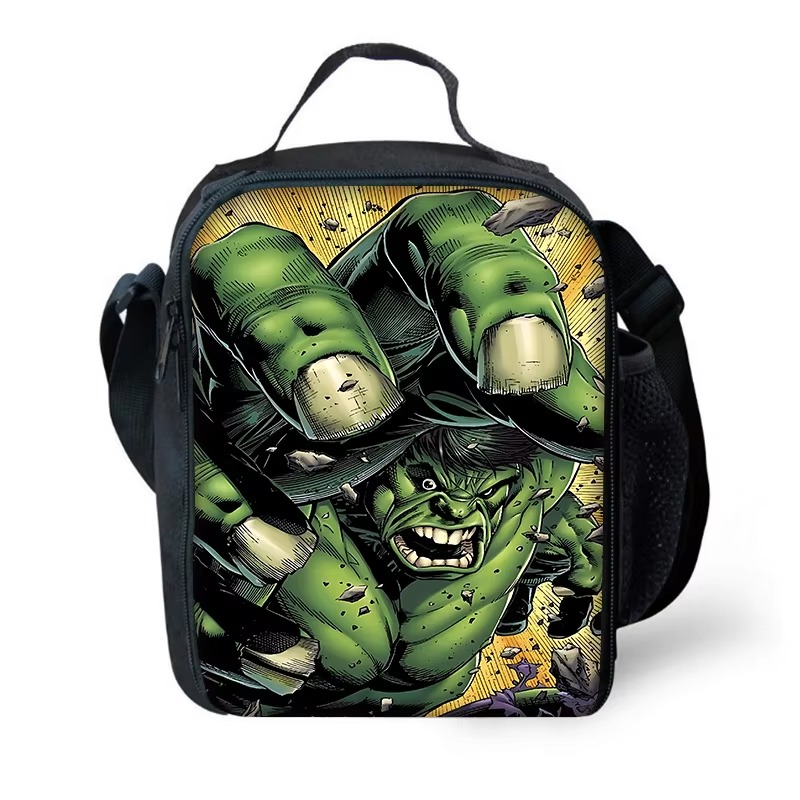 Mochila escolar para niños Marvels Super Heroes Hulks con bolsas para el almuerzo, bolsas para lápices, mochilas escolares para niños y niñas, el mejor