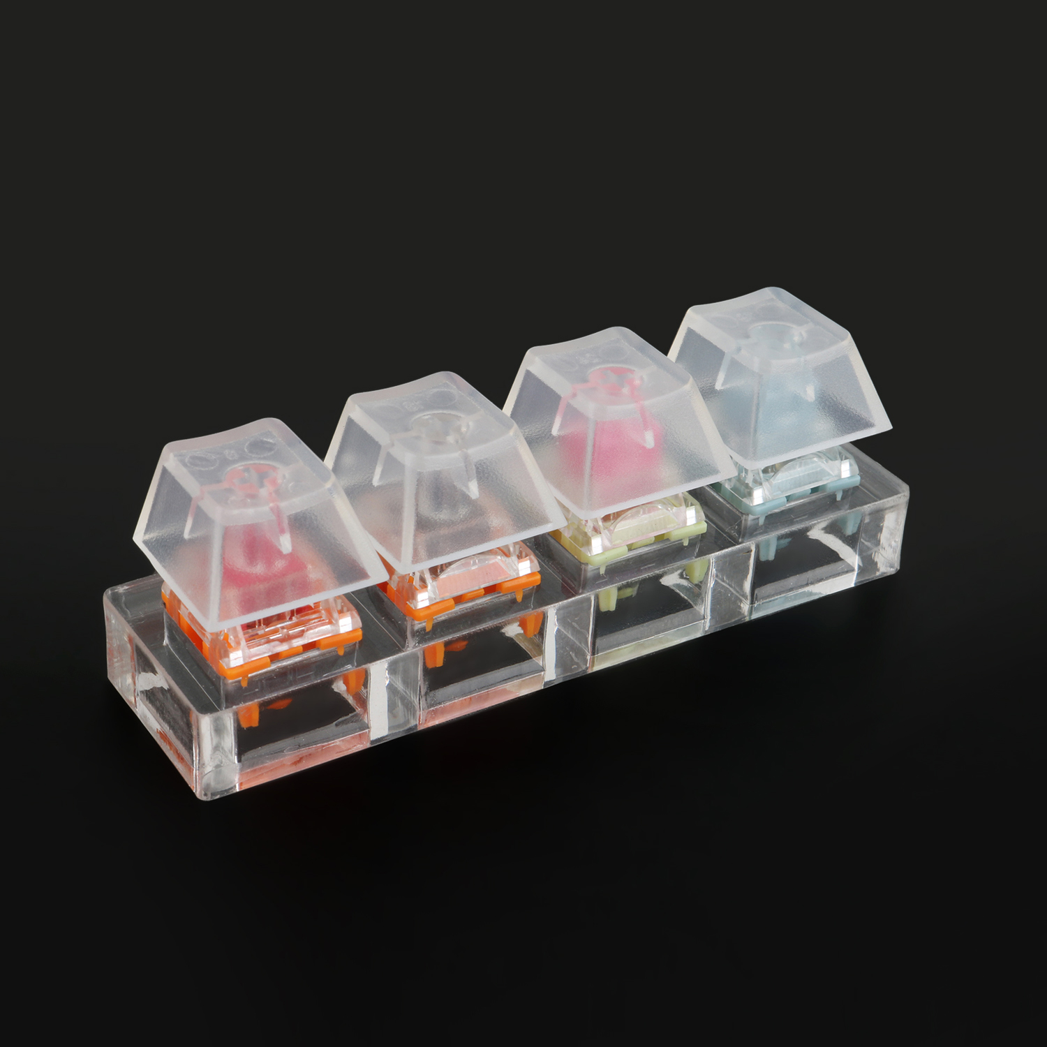 TTC Switches Keyboard Tester Kit Clear Keycaps Sampler PCB Mechanical Keyboard Translucent Keycaps Testing Tool: TTC 4 Tester