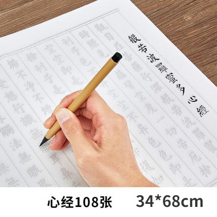 Chinese Copybook LiuGongquan Brush Pen Calligraphy Copybook Regular Script Chinese Character Practice for Beginners: C 108sheets
