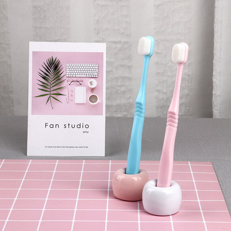 Soft Micro-Nano Manual Toothbrushes Slim Small Head Toothbrush With 20,000 Bristles For Fragile Gums Adult Oral Care TSLM2