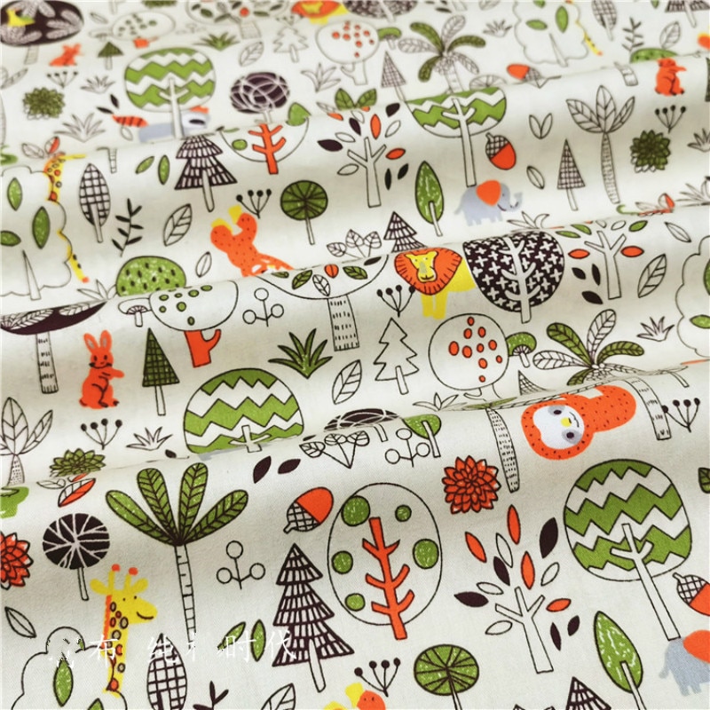 Cartoon Baby Cotton Patchwork Fabric Printed baby Cotton fabric for DIY bedding cloth Sewing quilting fabrics