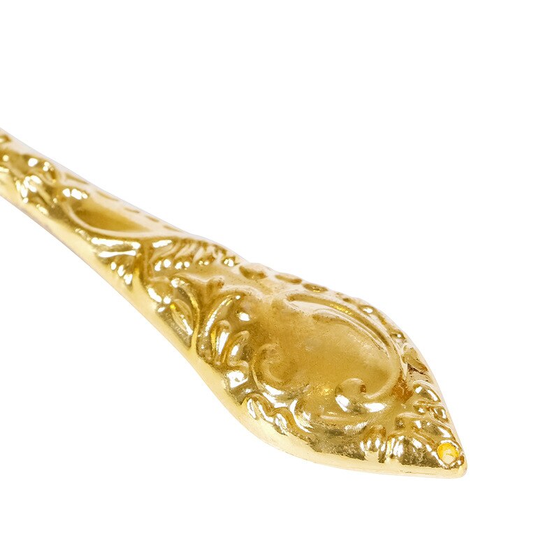 1pc Portable Handle Magnifying Glass Handheld Metal Glass Magnifier Reading Newspaper loupe Retro nostalgia European style