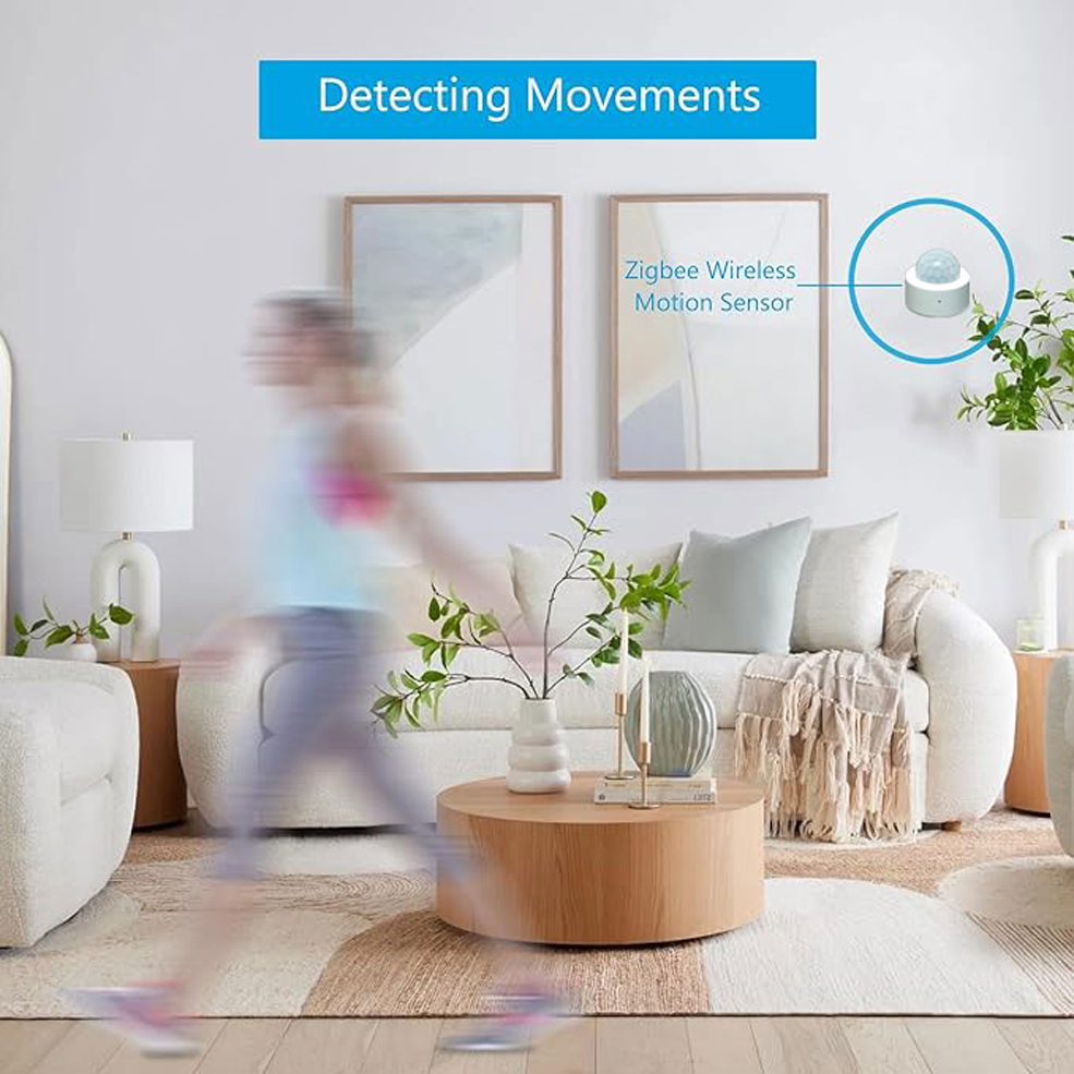 Zigbee Mini Pir Bewegingsdetector Infrarood Beveiliging Inbraakalarm Sensor Menselijk Lichaam Beweging Detectie Voor Alexa Google Home 2Mqtt