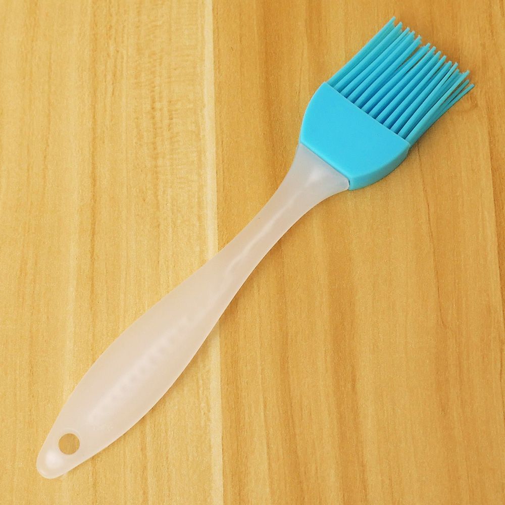 1pc ustensiles de cuisson en silicone, pinceaux de cuisson pour pain, huile de pâtisserie, pinceau à badigeonner pour barbecue, outils de pâtisserie, 5 couleurs: Bleu