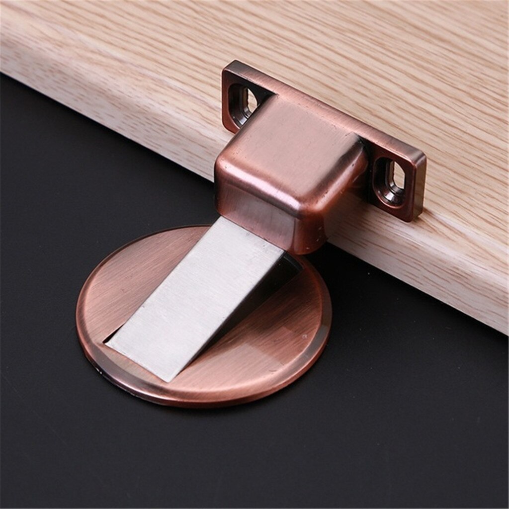 Suction Door Stops Invisible Anti-collision Punch Stainless Steel Magnetic home improvement stainless steel door stopper