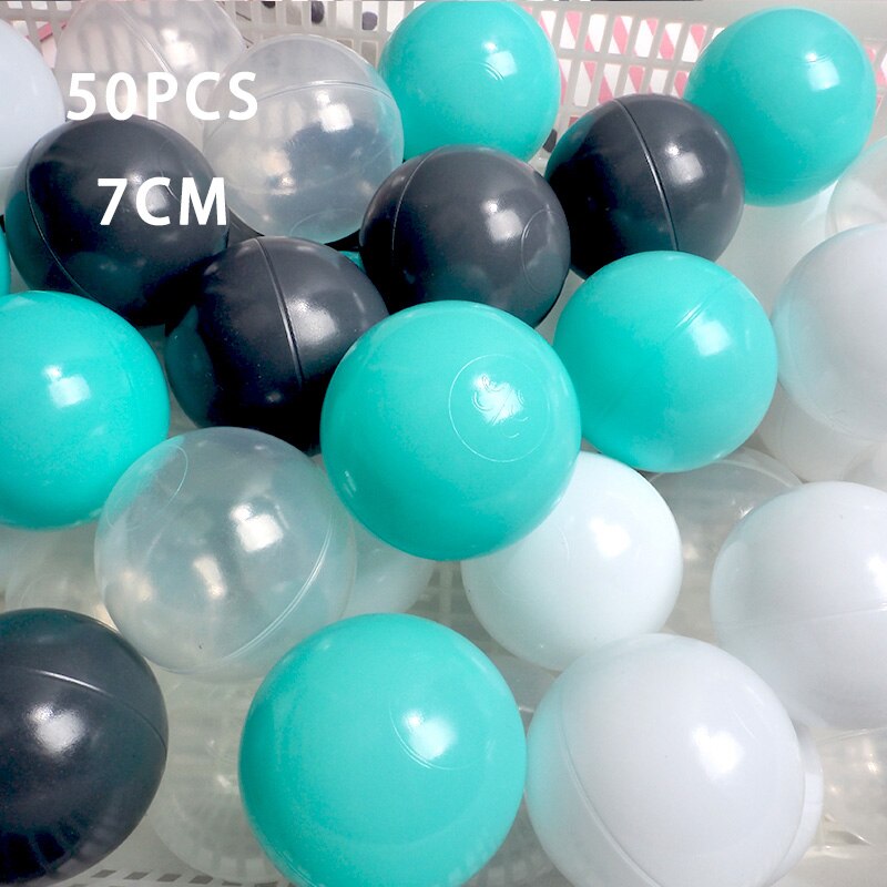 50 Pcs/lot Eco-Friendly Colorful Ball Plastic Ocean Ball Children Funny Toys Baby Kid Swim Pit Toy Water Pool Wave Ball Dia 7CM: WJ3709C