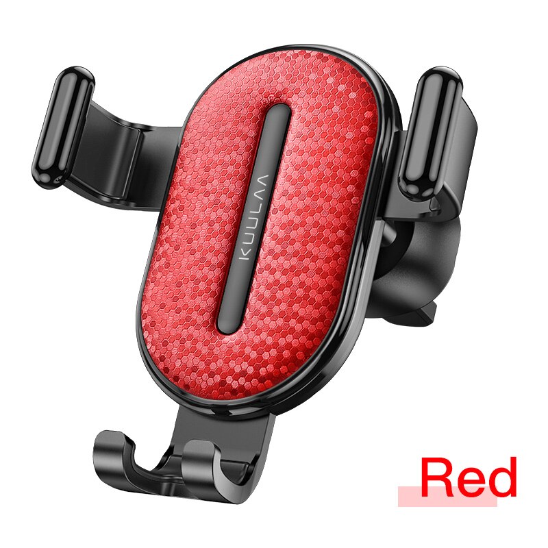 KUULAA Car Phone Holder Gravity Stand Mobile Support Holder in Car Phone Mount Holder Stand for iPhone Samsung Xiaomi: Red