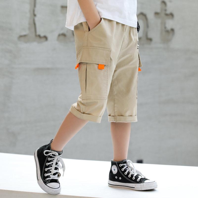 Teenagedrenge shorts bomuld børn cargo shorts med lommer 5 6 7 8 9 10 11 12 13 14 år gammel dreng korte sommerbukser