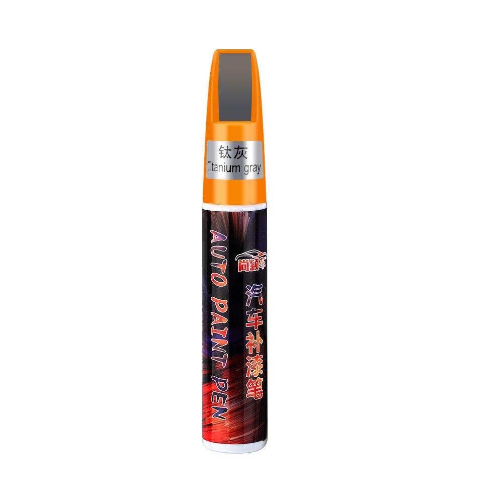 Car Mending Fill Paint Pen Waterproof Repair Painting Scratch Clear Remover for Ford Fiesta Focus Mondeo Ecosport Kuga Focus ST: Titanium Gray