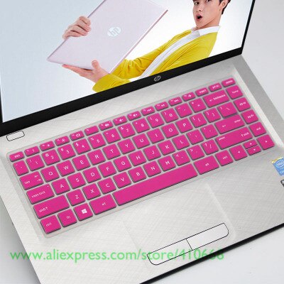 Silicone Toetsenbord Cover Skin Voor HP 14q-by001AX by002AX bu001TU bu001TX bu003TX bu101TX bu102TX 245 G6 245 G7 246 G6: Rose