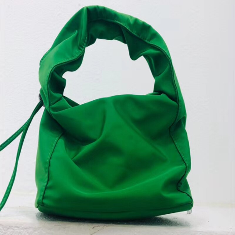 Mode Tassen Totes Vrouwen Tas Geplooide Nylon Tassen Vrouwelijke Handtas Meisje Bolsas Waterdichte Handtas Baguette Vorm Zakken: green better