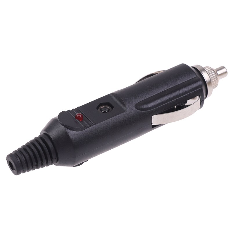 1pc 12V 24V car cigarette lighter plug with light without wire socket converter