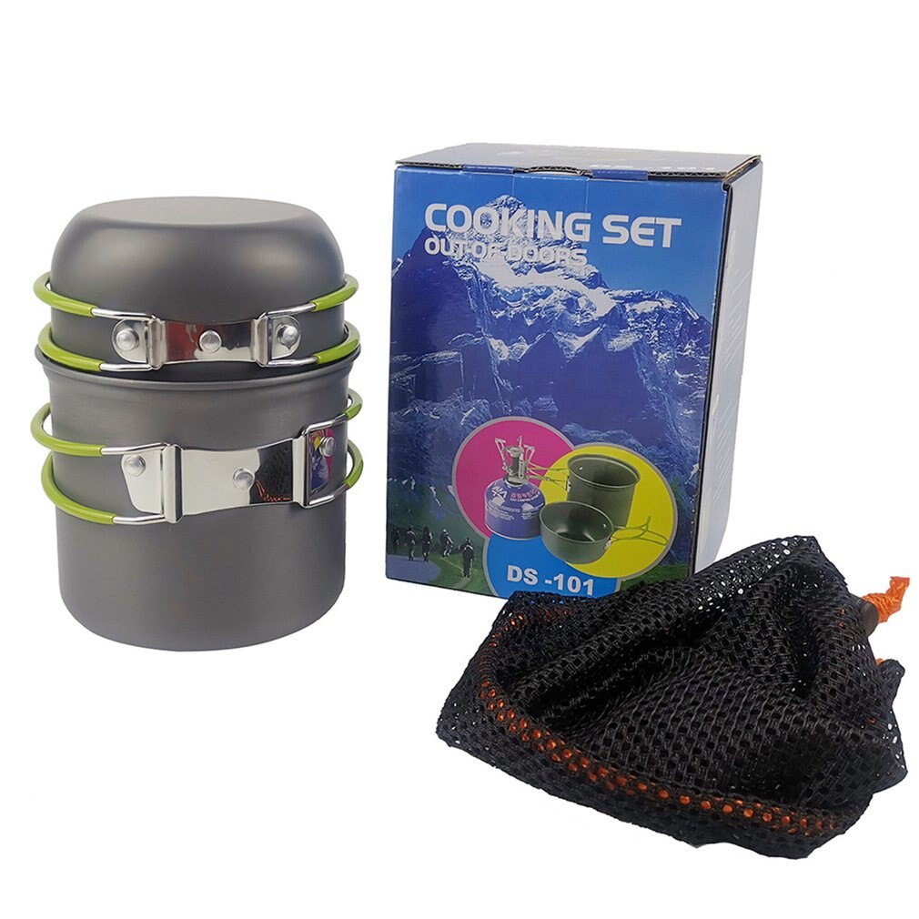 Outdoor Draagbare Picknick Kachel Camping Kookgerei Set Slip Hoge Temperatuur En Wrijving Pot Kachel Set