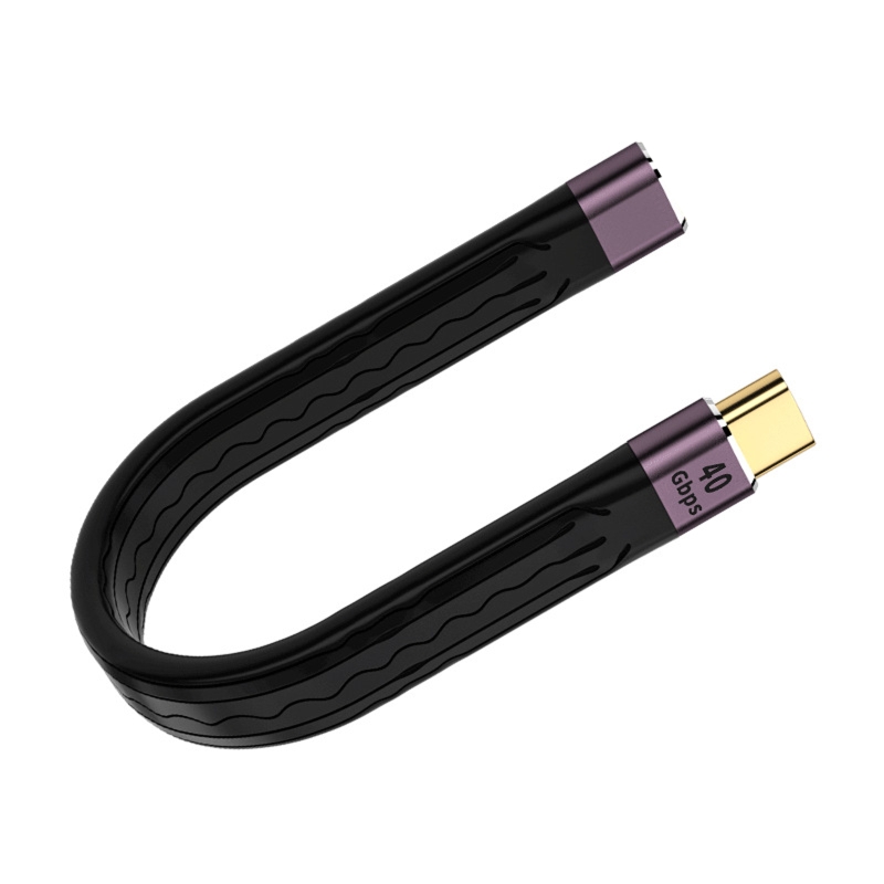 Forlengelseskabel 40 gbps forlengelseskabel usb c hunn til hann 100w forlengerledning type c synkroniseringsdatakabel for mobil strøm
