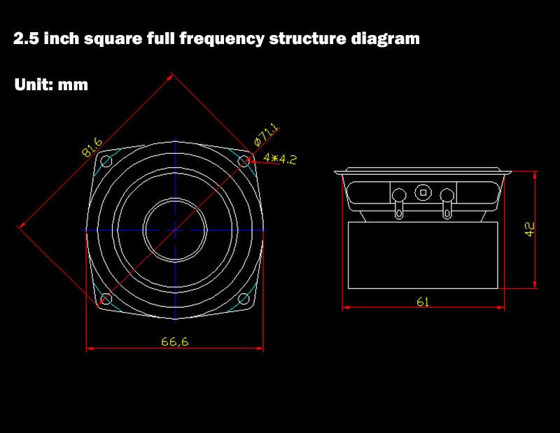 8-15W 2.5 Inch Full Range Speaker 4-8 Ohm Amplifier Speaker Tweeter Midrange Woofer HiFi Speaker High Sensitivity Original