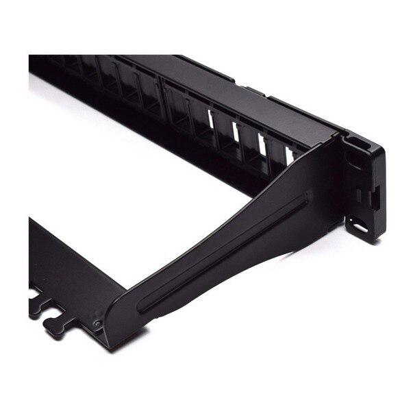 24-port UTP Kategorie 5e/6/6e Patch Panel WP WPC-PAN-BUP24 Schwarz