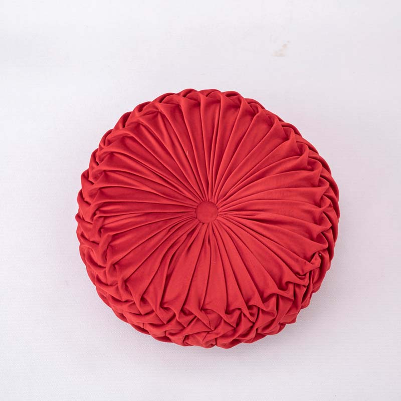 Hause Samt Stoff Rückenlehne Stuhl Kissen Sofa Kissen Bett Strand Schaukel Zurück Pad: rot-A / 35x35x10cm