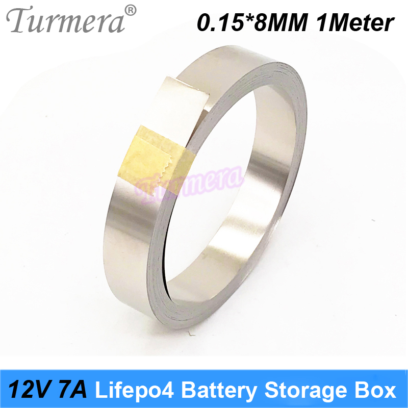 Caja de almacenamiento de batería Turmera 12V 32700 Lifepo4 4S 40A Balance BMS Níquel con soporte para fuente de alimentación ininterrumpida y uso en motores