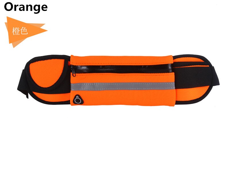 Løbebælte taske mobiltelefon jogging løbebæltetaske fitness rejse udendørs øvelser løbesko sport tilbehør: Orange
