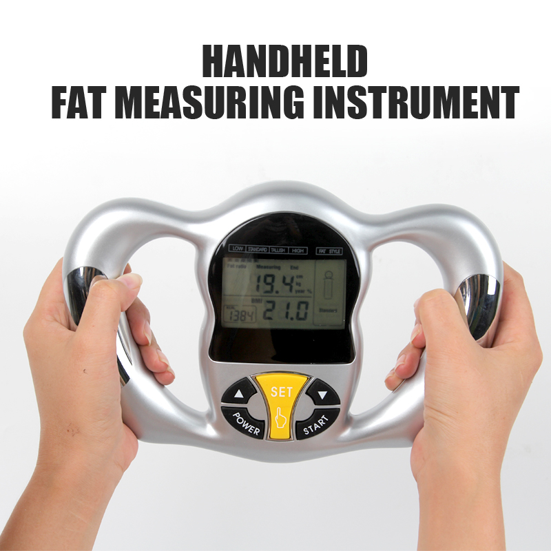 Håndholdt 6 sekunder kropsfedt måleinstrument måleinstrument bmi meter sundhed fedt analysator monitor fedt måle