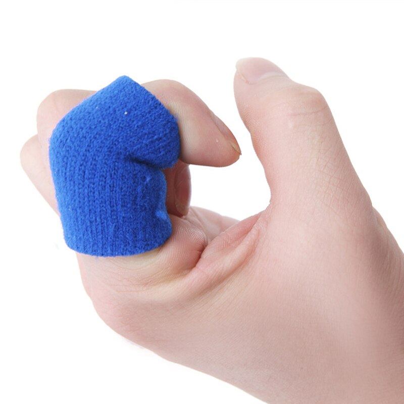 10 Stuks Nylon Elastische Vinger Mouwen Sport Brace Duim Protector Voor Basketbal Zomer Outdoor Fitness Bescherming Fietsen