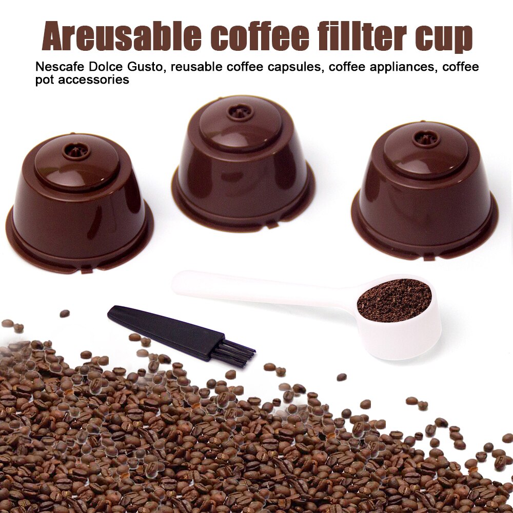 6 Stks/set Navulbare Filter Kopje Koffie Capsule Nescafe Dolce Gusto Herbruikbare Capsules Koffie Apparaat Accessoires